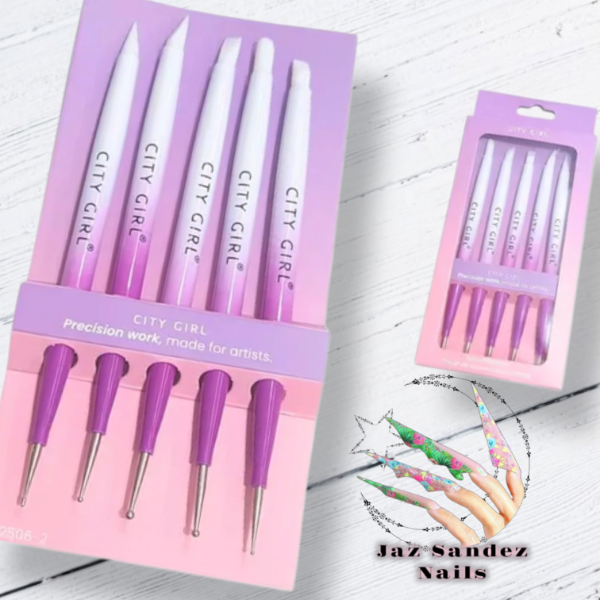 Producto - SET PINCELES SILICONA DOTTING X5