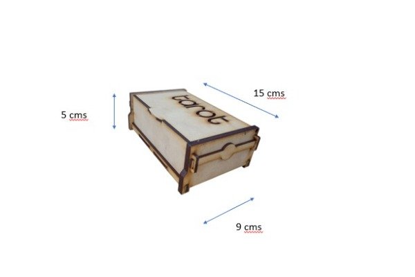 Producto - caja 15x9x5 cms para cartas tarot