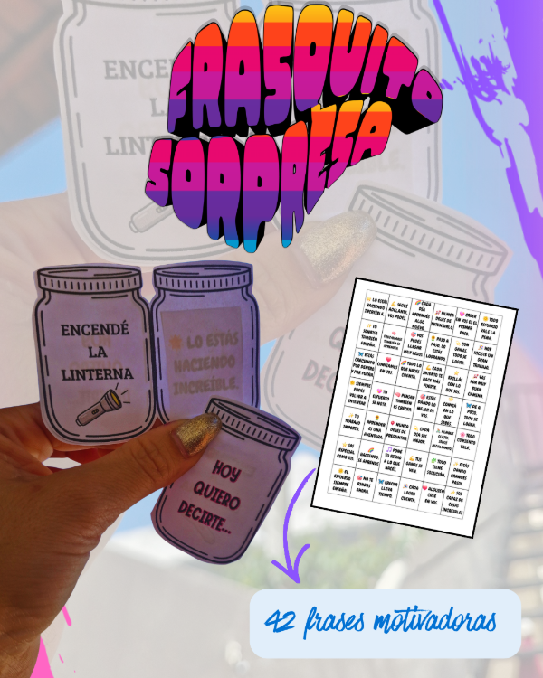 Producto - FRASQUITOS SECRETOS CON FRASES MOTIVADORAS