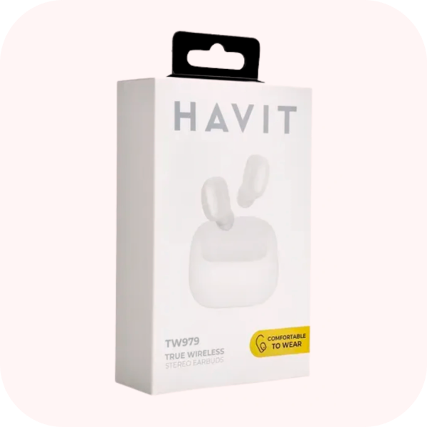 Producto - Auriculares  Havit  inalambricos TW979 bluetooth BLANCO - 1