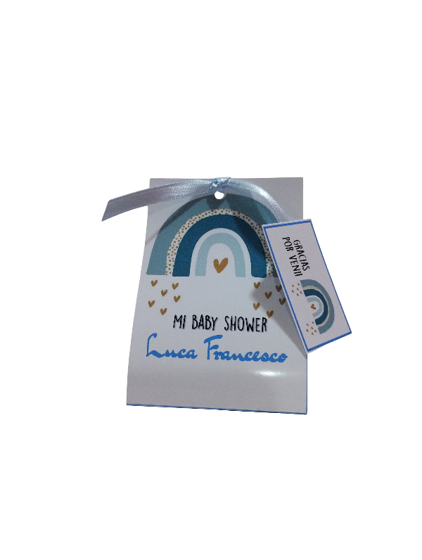 Producto - Baby shower Arco Iris celeste X 10u