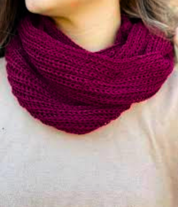 Producto - CUELLO INFINITO TEJIDO UNISEX - UVA