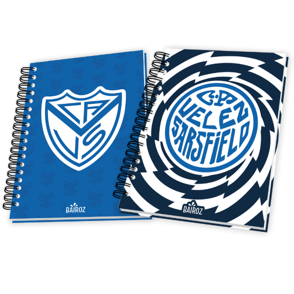 Producto - Kit 2 Cuadernos A4 80 Hojas Rayadas Y Cuadriculadas Velez Sarsfield