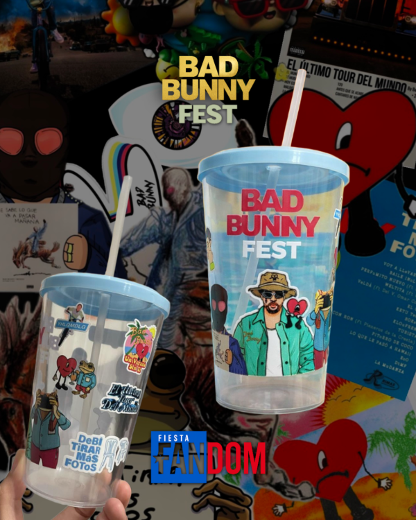 Producto - Vaso BAD BUNNY ERAS - Fiesta Fandom