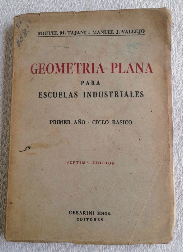 Producto - Geometría Plana - Tajani Y Vallejo - Cesarini Hnos