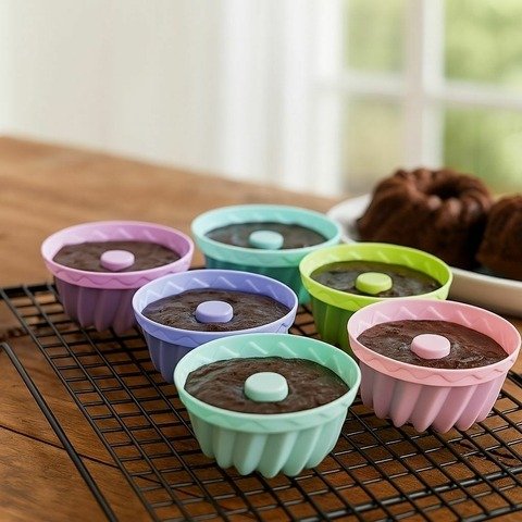 Producto - Set de 6 Mini Moldes de Silicona Flan 7510