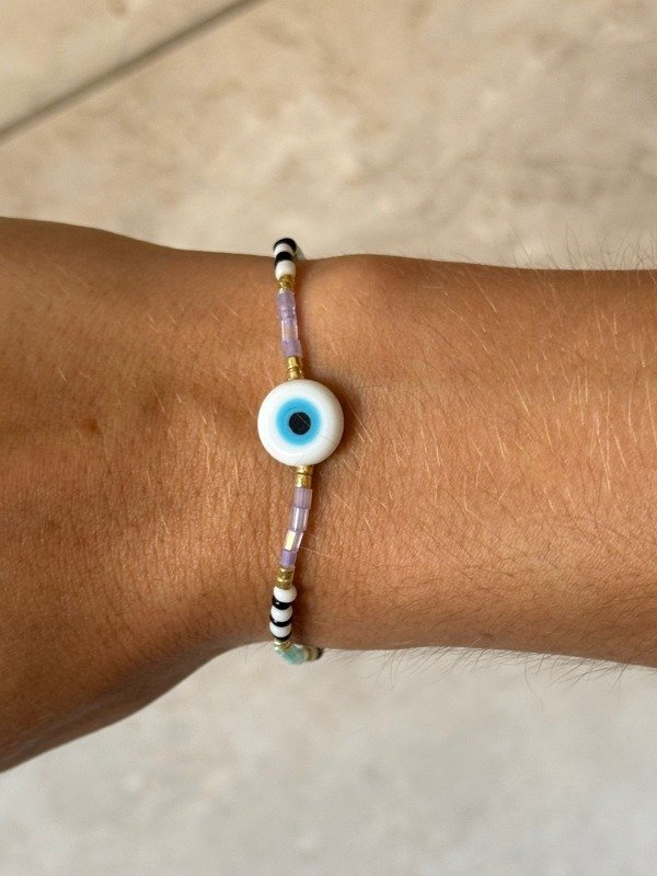 Producto - Pulsera Ojo Turco Blanco