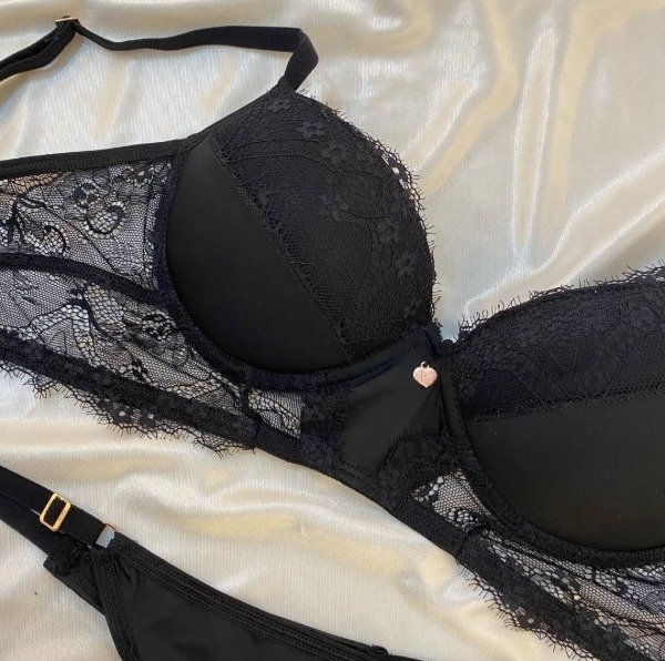 Producto - Bustier armado negro combinado T.95