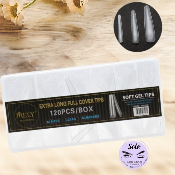 Producto - TIPS SOFT GEL MELY XXL (COFFIN LARGO)
