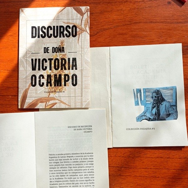 Producto - Discurso de Doña Victoria Ocampo