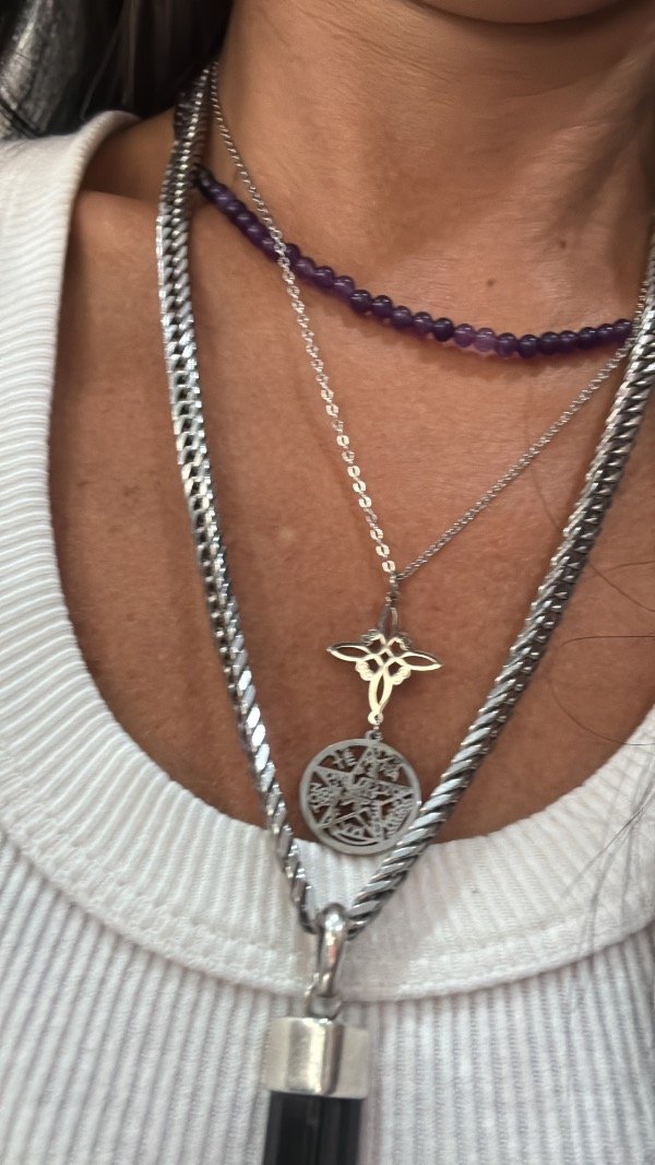 Producto - Doble Proteccion Nudo de Bruja + tetragramaton