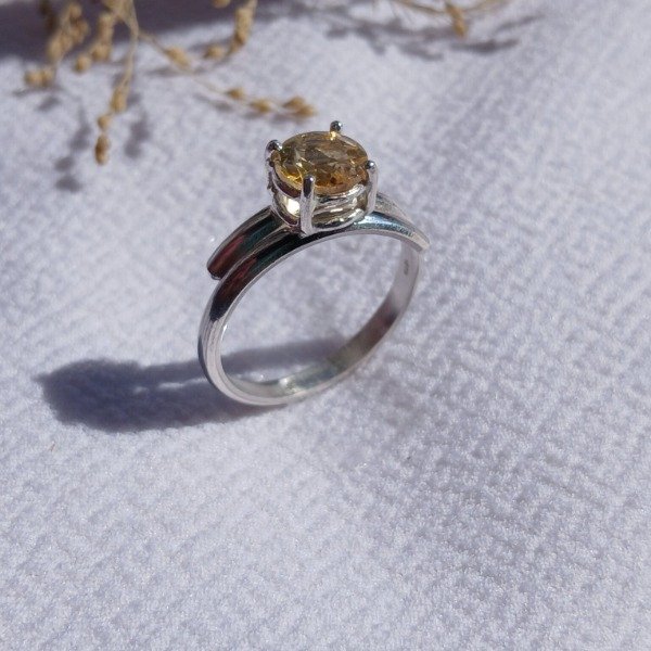 Producto - Anillo Plata 925 Citrino Ajustable - 2