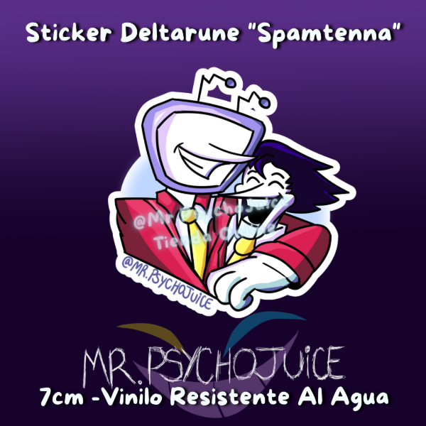 Producto - Sticker Deltarune "Spamtenna"
