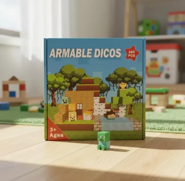 Producto - Juego de Bloques Cubos Magnéticos o Imantados Minecraft x 100 - 0
