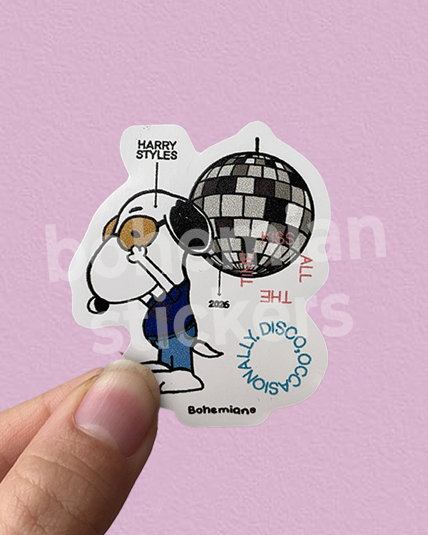 Producto - SNOOPY HARRY, DISCO OCCASIONALLY - Sticker individual de Harry Styles