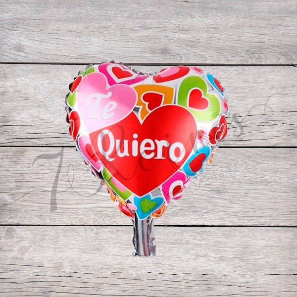 Producto - GLOBO CORAZÓN FRASE PLATEADO