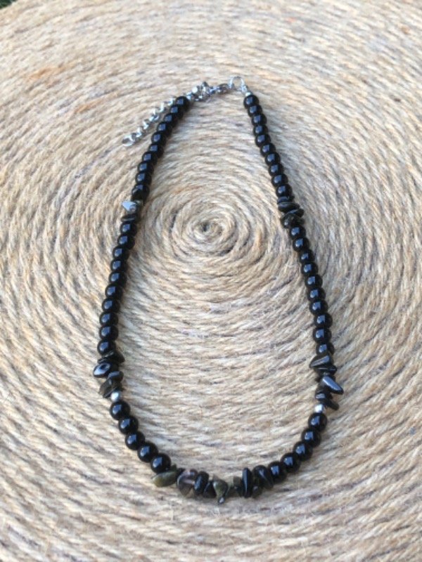 Producto - Collar de piedra Obsidiana