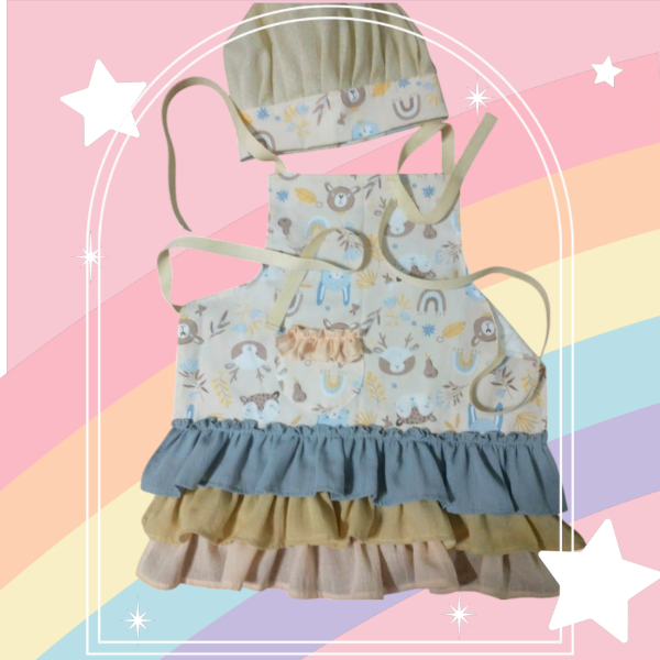 Producto - Delantal Niña - Mini Asiye (Talle 1)