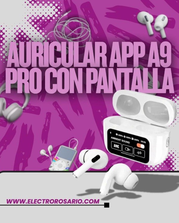 Producto - AURICULAR APP A9 PRO C/PANTALLA