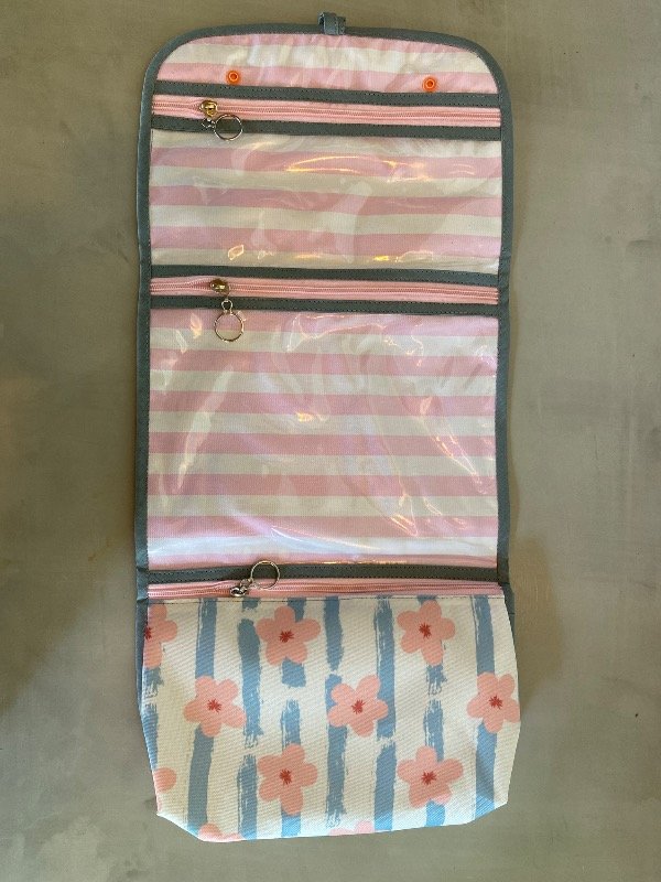 Producto - Neceser viajero Rayas y flores - 4