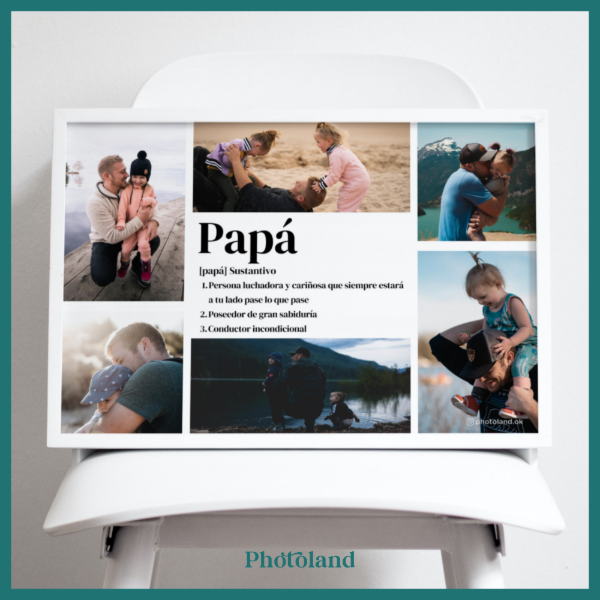 Producto - Collage con significado PAPÁ más portarretrato