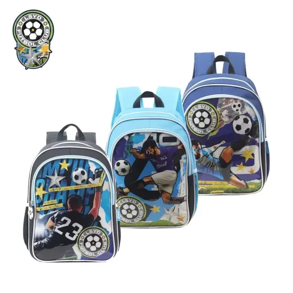 Producto - MOCHILA LSYD  FUTBOL DOBLE CIERRE