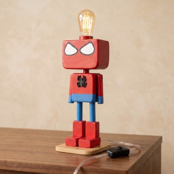 Producto - Velador Spiderman Artesanal