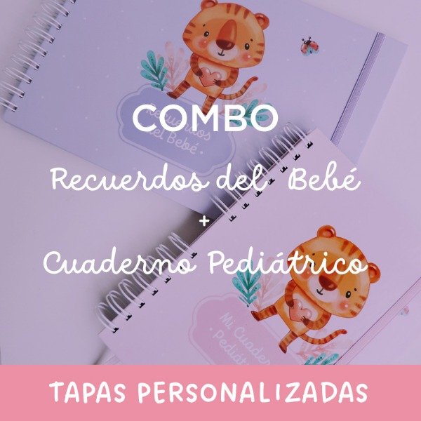 Producto - COMBO PERSONALIZADO: Recuerdos del bebé + Cuaderno Pediátrico