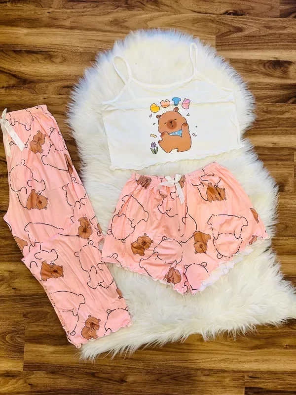 Producto - PIJAMA 3PCS CAPY CUTE XXL