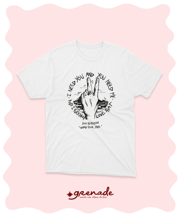 Remera "i need you and you need me"