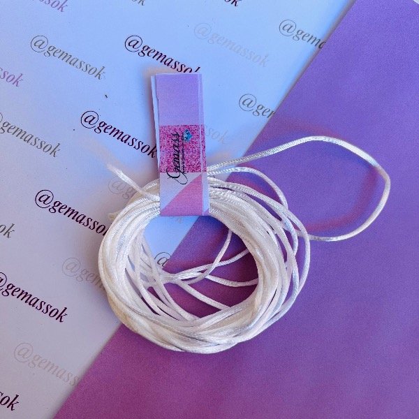 Producto - Cordón de seda Blanco