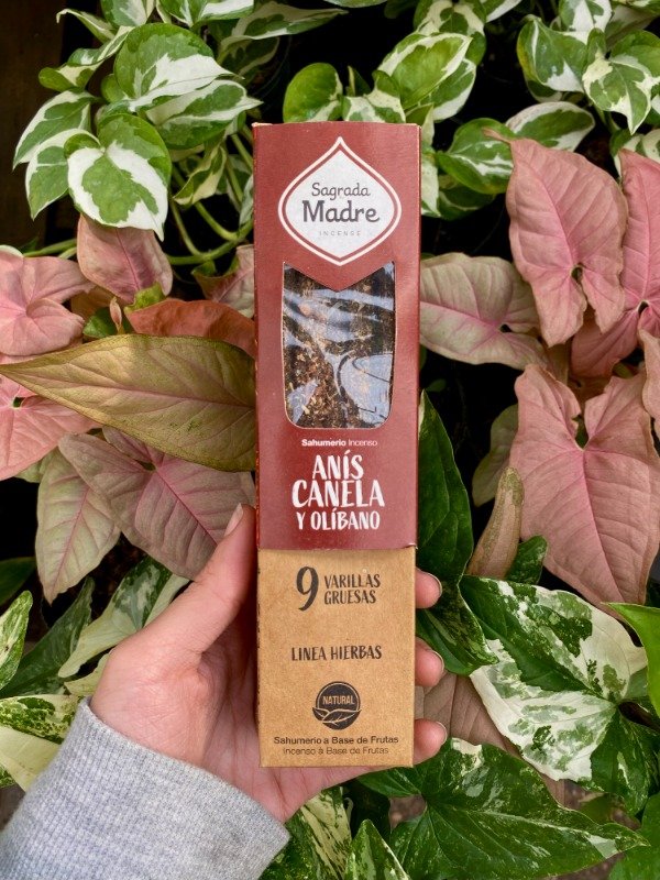 Producto - Sagrada Madre 9 Varillas Gruesas ANIS, CANELA y OLIBANO