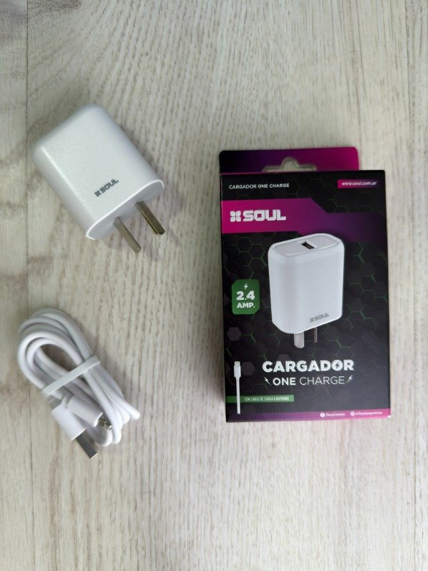 Producto - CARGADOR SOUL ONE CHARGE 2.4A - LIGHTNING
