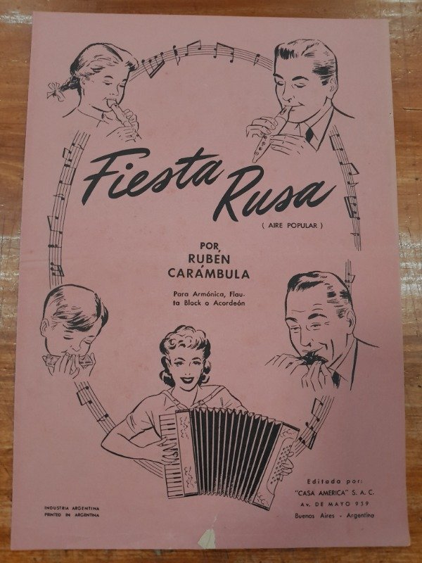 Producto - Fiesta Rusa Partitura - Ruben Carambula