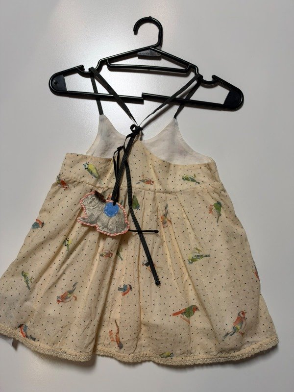 Producto - Vestido amarillo con pájaros Little Akiabara 9 meses - 2