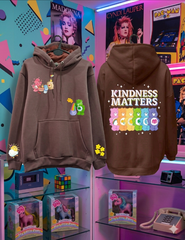 Producto - Buzo Canguro Algodon Ositos Cariñosos Marrón Avellana