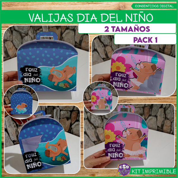 Producto - PACK 1y2 VALIJAS DIA DEL NIÑO