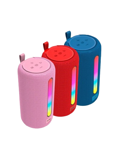 Producto - Parlantes NETMAK MUV ROJO ROSA y AZUL