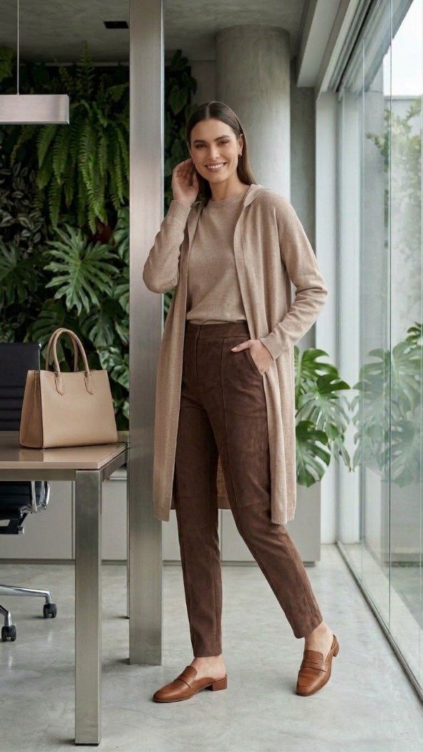 Producto - Saco Largo Manhattan Tejido Entero- Elegancia Urbana y Tecnología Sin Costuras - 2