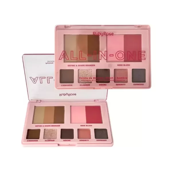 Producto - Paleta de sombras, contorno/broncer y rubores RUBYROSE