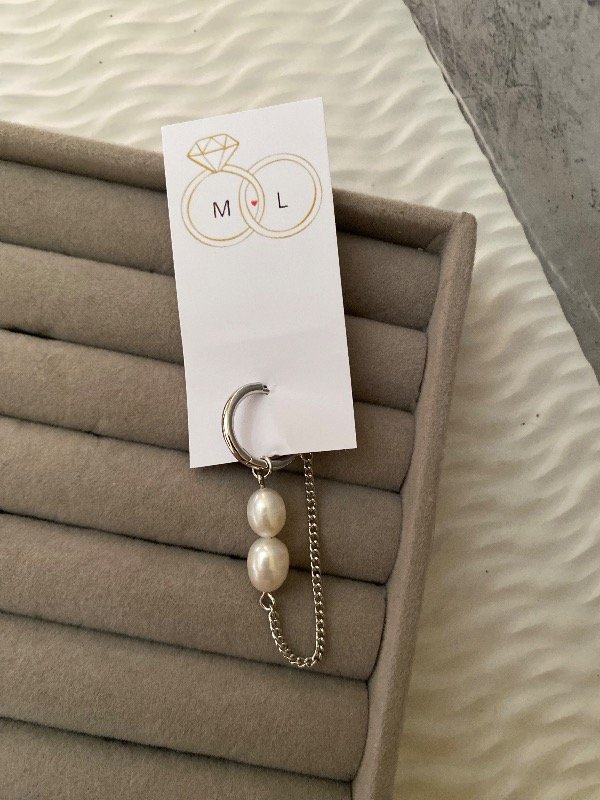 Producto - Aro Solitario Cadena Perla