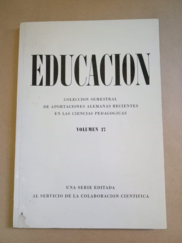 Producto - Educación #17 - Autores varios - Inst. de colaboración científica Tübingen 1978