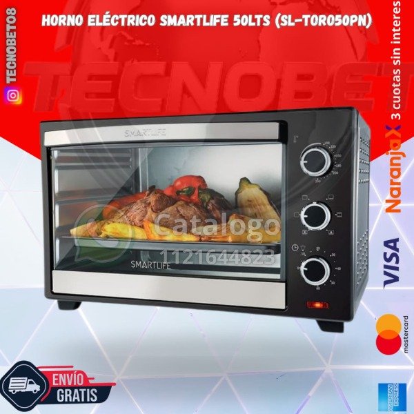 Producto - HORNO ELÉC. SMARTLIFE 50LTS (SL-TORO50PN)