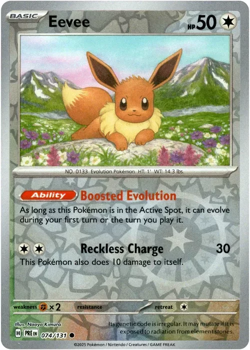 Producto - Eevee - 074/131 - Prismatic Evolutions - Reverse Holo