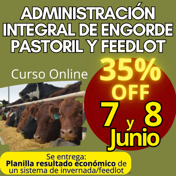 Producto - Curso Online: Administración Integral de Engorde Pastoril y Feedlot