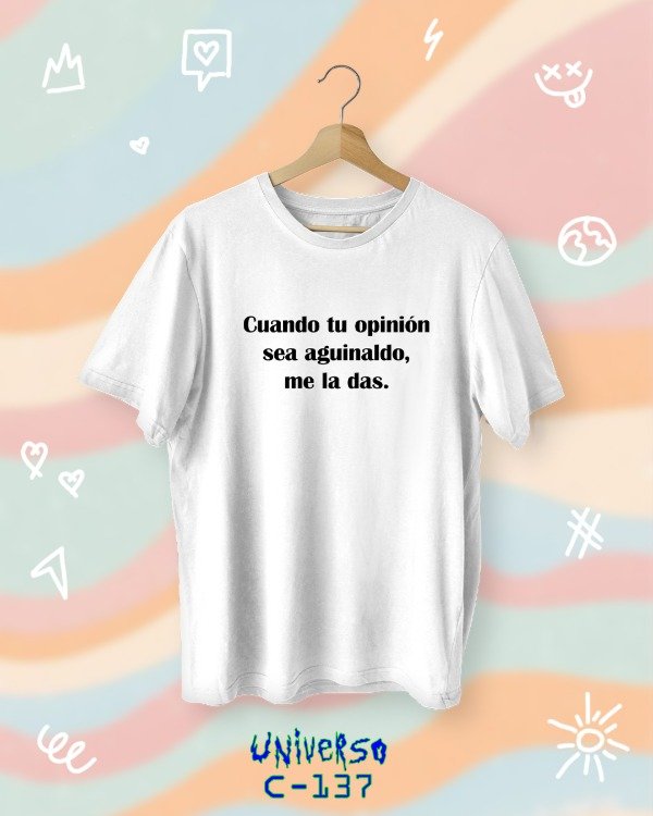 Producto - Remera "Opinion"