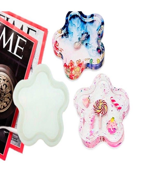 Producto - MOLDE POSAVASO BANDEJA FLOR