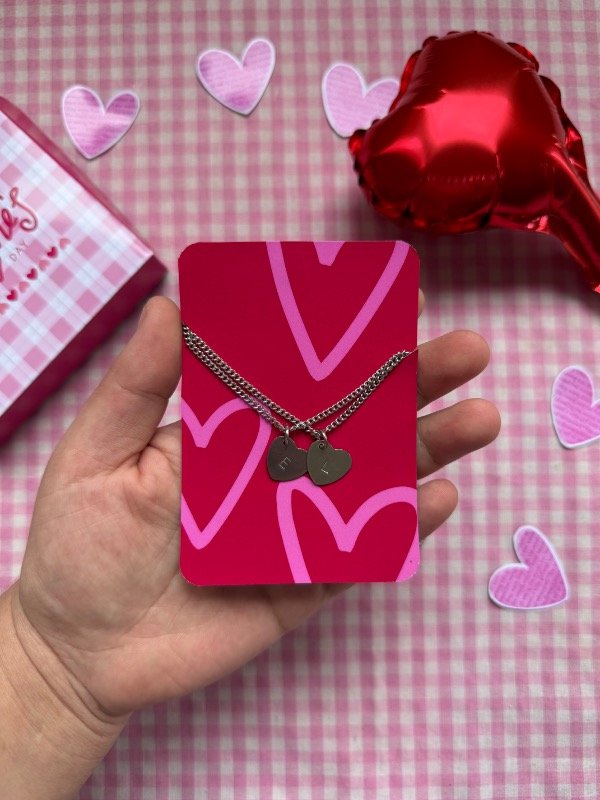 Producto - Collar iniciales corazón mediano