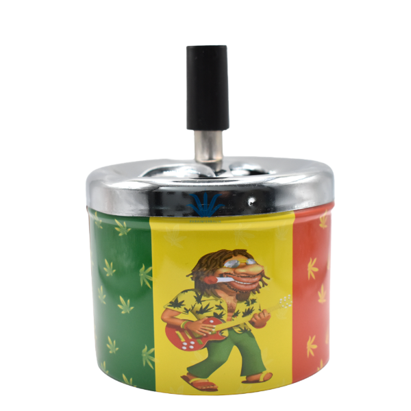 Producto - Cenicero Metal con Tapa Retractil