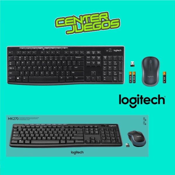 Producto - TECLADO Y MOUSE LOGITECH MK270 INALAMBRICO